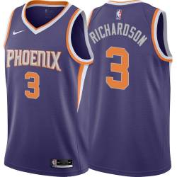 Purple Quentin Richardson SUNS #3 Twill Basketball Jersey FREE SHIPPING