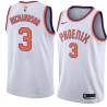 White Quentin Richardson SUNS #3 Twill Basketball Jersey FREE SHIPPING
