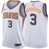 White2 Quentin Richardson SUNS #3 Twill Basketball Jersey FREE SHIPPING