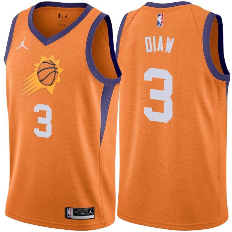 Orange Boris Diaw SUNS #3 Twill Basketball Jersey FREE SHIPPING