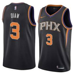 Black Boris Diaw SUNS #3 Twill Basketball Jersey FREE SHIPPING