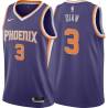 Purple Boris Diaw SUNS #3 Twill Basketball Jersey FREE SHIPPING