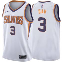 White2 Boris Diaw SUNS #3 Twill Basketball Jersey FREE SHIPPING