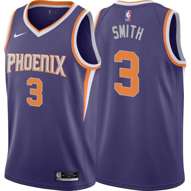 Purple Ish Smith SUNS #3 Twill Basketball Jersey FREE SHIPPING