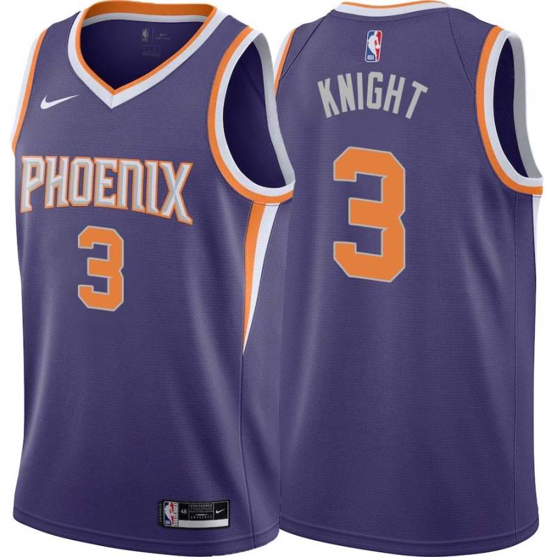Purple Brandon Knight SUNS #3 Twill Basketball Jersey FREE SHIPPING