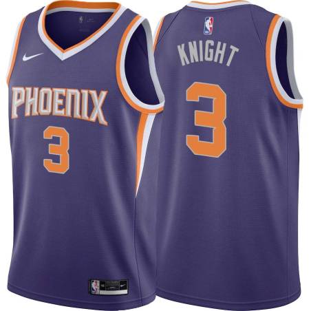 Purple Brandon Knight SUNS #3 Twill Basketball Jersey FREE SHIPPING