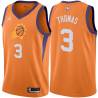 Orange Isaiah Thomas SUNS #3 Twill Basketball Jersey FREE SHIPPING