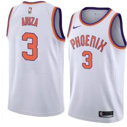 White Trevor Ariza SUNS #3 Twill Basketball Jersey FREE SHIPPING