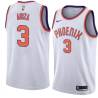 White Trevor Ariza SUNS #3 Twill Basketball Jersey FREE SHIPPING