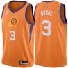 Orange Kelly Oubre SUNS #3 Twill Basketball Jersey FREE SHIPPING