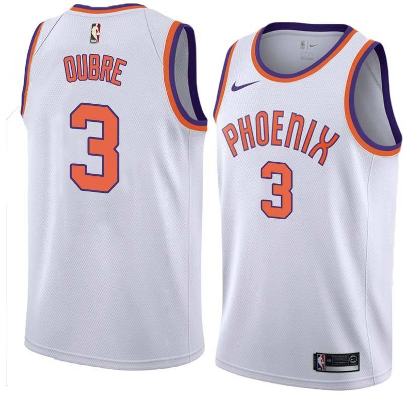 White Kelly Oubre SUNS #3 Twill Basketball Jersey FREE SHIPPING