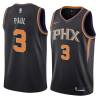 Black Chris Paul SUNS #3 Twill Basketball Jersey FREE SHIPPING