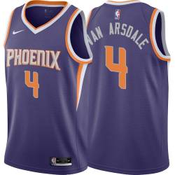 Purple Tom Van Arsdale SUNS #4 Twill Basketball Jersey FREE SHIPPING