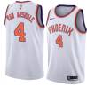 White Tom Van Arsdale SUNS #4 Twill Basketball Jersey FREE SHIPPING