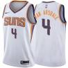 White2 Tom Van Arsdale SUNS #4 Twill Basketball Jersey FREE SHIPPING