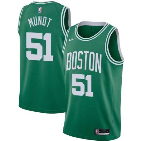 Green Todd Mundt Twill Basketball Jersey -Celtics #51 Mundt Twill Jerseys, FREE SHIPPING