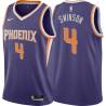 Purple Aaron Swinson SUNS #4 Twill Basketball Jersey FREE SHIPPING