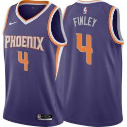 Purple Michael Finley SUNS #4 Twill Basketball Jersey FREE SHIPPING