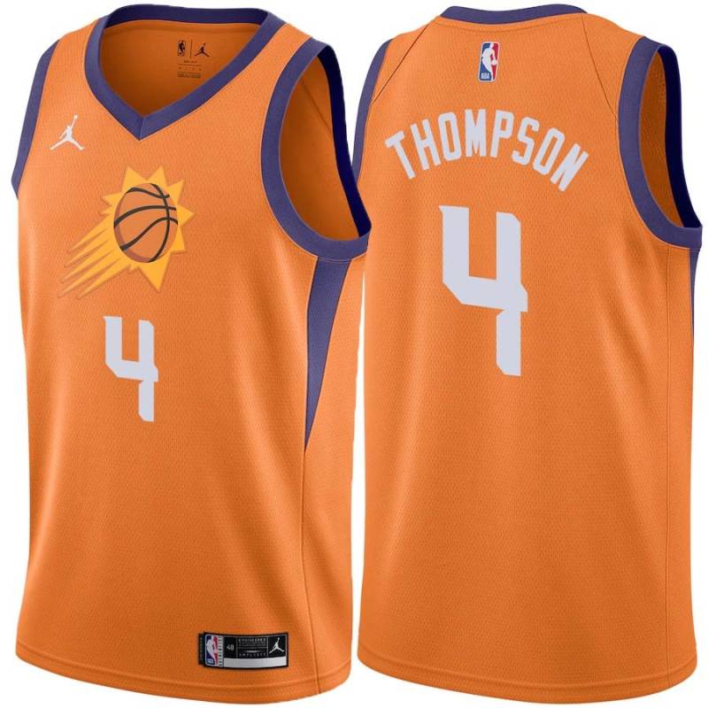 Orange Brooks Thompson SUNS #4 Twill Basketball Jersey FREE SHIPPING