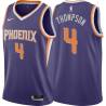 Purple Brooks Thompson SUNS #4 Twill Basketball Jersey FREE SHIPPING