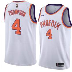 White Brooks Thompson SUNS #4 Twill Basketball Jersey FREE SHIPPING