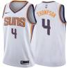 White2 Brooks Thompson SUNS #4 Twill Basketball Jersey FREE SHIPPING