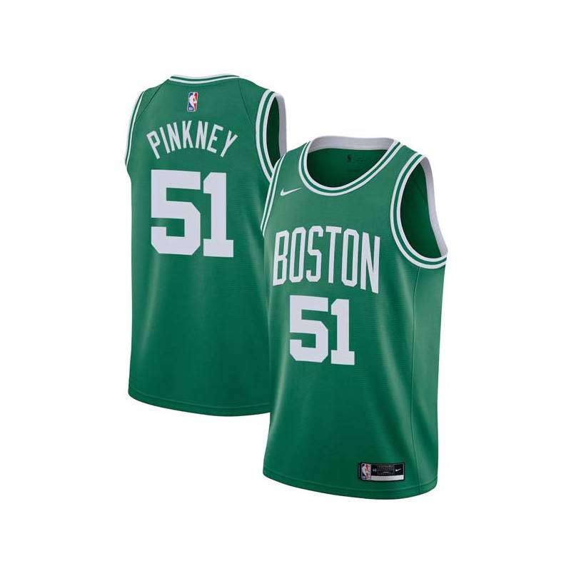 Green Kevinn Pinkney Twill Basketball Jersey -Celtics #51 Pinkney Twill Jerseys, FREE SHIPPING