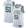 White Keyon Dooling Twill Basketball Jersey -Celtics #51 Dooling Twill Jerseys, FREE SHIPPING