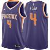 Purple Alton Ford SUNS #4 Twill Basketball Jersey FREE SHIPPING