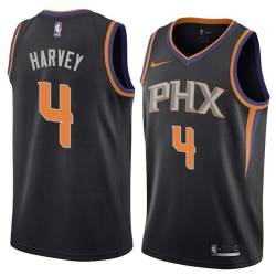 Black Donnell Harvey SUNS #4 Twill Basketball Jersey FREE SHIPPING