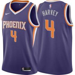 Purple Donnell Harvey SUNS #4 Twill Basketball Jersey FREE SHIPPING