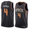 Black Jackson Vroman SUNS #4 Twill Basketball Jersey FREE SHIPPING