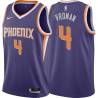 Purple Jackson Vroman SUNS #4 Twill Basketball Jersey FREE SHIPPING