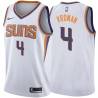 White2 Jackson Vroman SUNS #4 Twill Basketball Jersey FREE SHIPPING