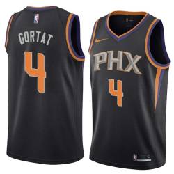 Black Marcin Gortat SUNS #4 Twill Basketball Jersey FREE SHIPPING