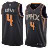 Black Marcin Gortat SUNS #4 Twill Basketball Jersey FREE SHIPPING