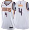 White2 Tyler Ennis SUNS #4 Twill Basketball Jersey FREE SHIPPING