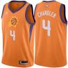 Orange Tyson Chandler SUNS #4 Twill Basketball Jersey FREE SHIPPING