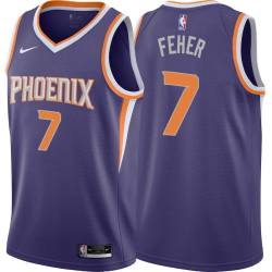 Purple Butch Feher SUNS #7 Twill Basketball Jersey FREE SHIPPING