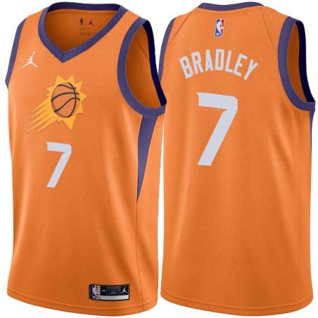 Orange Dudley Bradley SUNS #7 Twill Basketball Jersey FREE SHIPPING