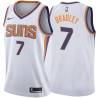 White2 Dudley Bradley SUNS #7 Twill Basketball Jersey FREE SHIPPING