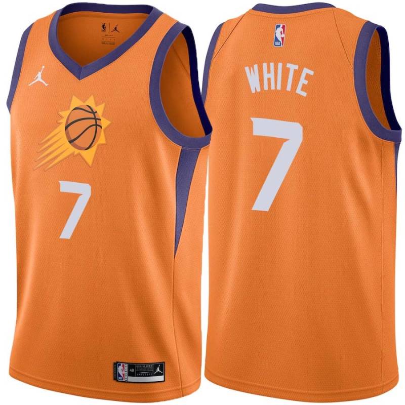 Orange Rory White SUNS #7 Twill Basketball Jersey FREE SHIPPING