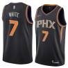 Black Rory White SUNS #7 Twill Basketball Jersey FREE SHIPPING