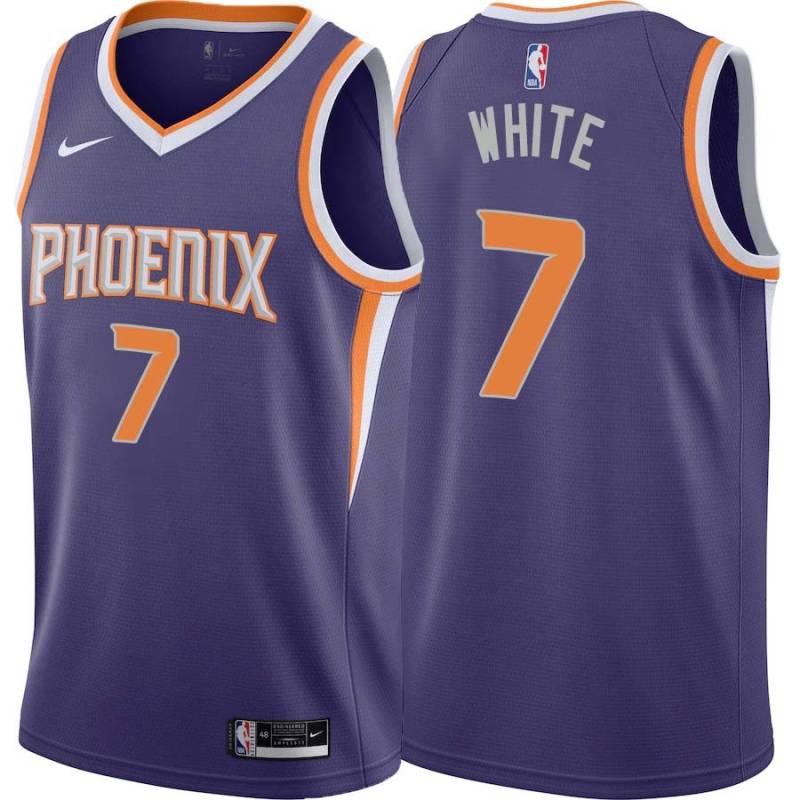 Purple Rory White SUNS #7 Twill Basketball Jersey FREE SHIPPING