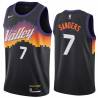 Black_City_The_Valley Mike Sanders SUNS #7 Twill Basketball Jersey FREE SHIPPING