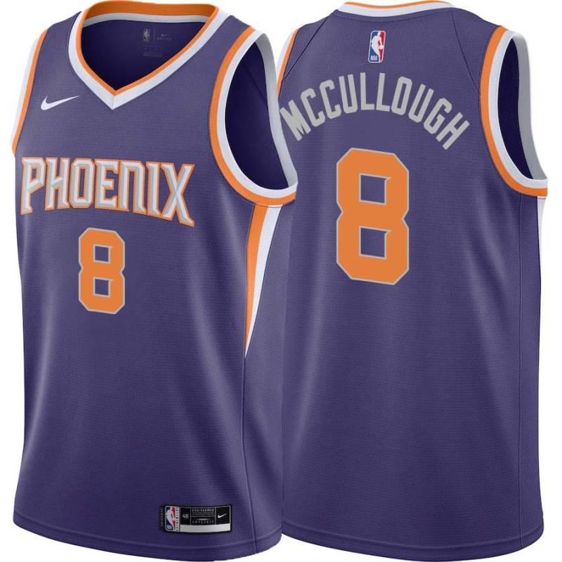 Purple John McCullough SUNS #8 Twill Basketball Jersey FREE SHIPPING