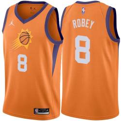 Orange Rick Robey SUNS #8 Twill Basketball Jersey FREE SHIPPING