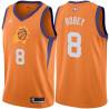 Orange Rick Robey SUNS #8 Twill Basketball Jersey FREE SHIPPING