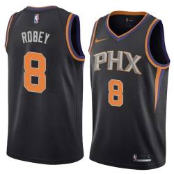 Black Rick Robey SUNS #8 Twill Basketball Jersey FREE SHIPPING