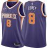 Purple Rick Robey SUNS #8 Twill Basketball Jersey FREE SHIPPING